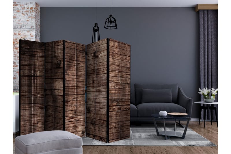Romdeler Dark Brown Boards II - Artgeist sp. z o. o. - Innredning - Romdelere - Bretteskjerm