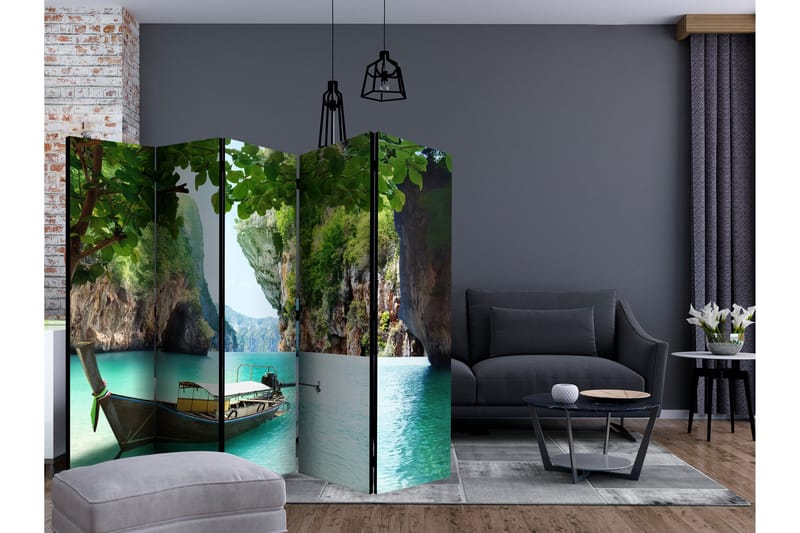 Romdeler - Desolate boat II 225x172 - Artgeist sp. z o. o. - Innredning - Romdelere - Bretteskjerm