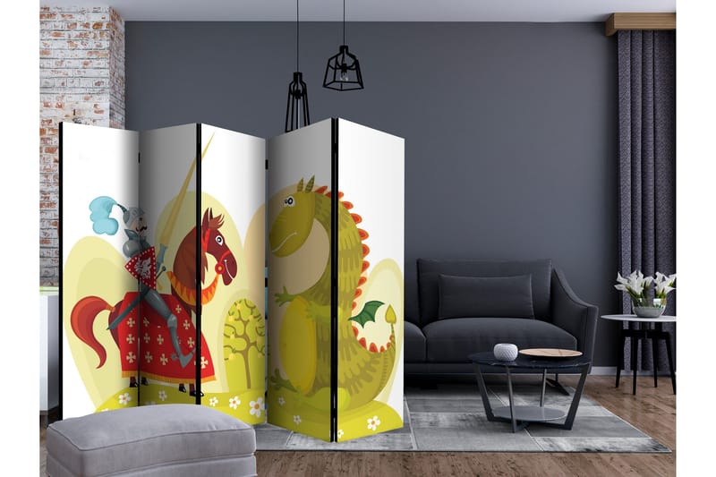 Romdeler - Dragon and knight II 225x172 - Artgeist sp. z o. o. - Innredning - Romdelere - Bretteskjerm