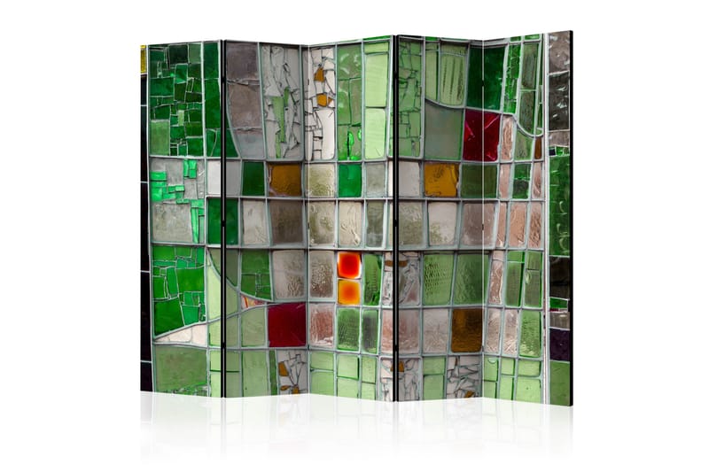 Romdeler - Emerald Stained Glass II 225x172 - Artgeist sp. z o. o. - Bretteskjerm - Romdelere