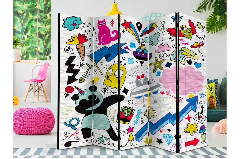 Romdeler Energetic Panda II 222x517 cm, Artgeist sp. z o. o.