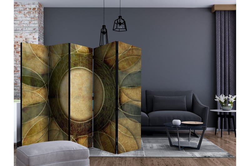 Romdeler - flower - retro style II 225x172 - Artgeist sp. z o. o. - Innredning - Romdelere - Bretteskjerm