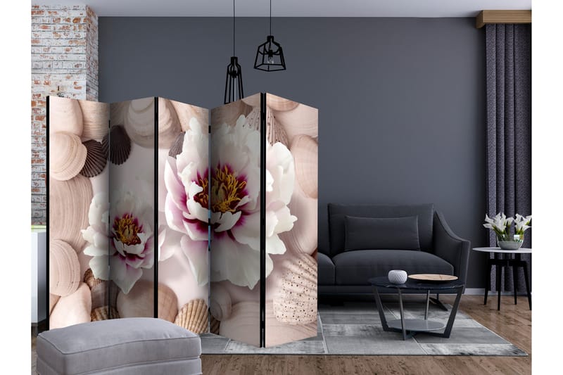 Romdeler - Flowers and Shells II 225x172 - Artgeist sp. z o. o. - Innredning - Romdelere - Bretteskjerm