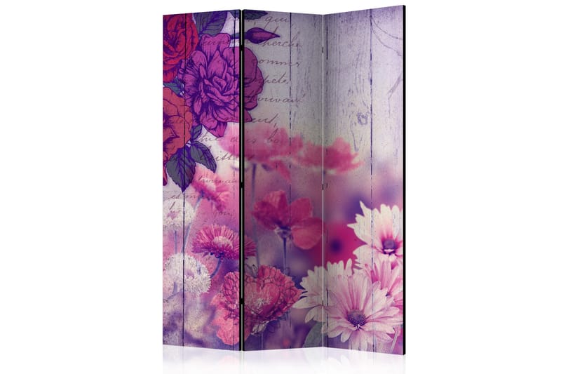Romdeler - Flowers Memories 135x172 - Artgeist sp. z o. o. - Innredning - Romdelere - Bretteskjerm