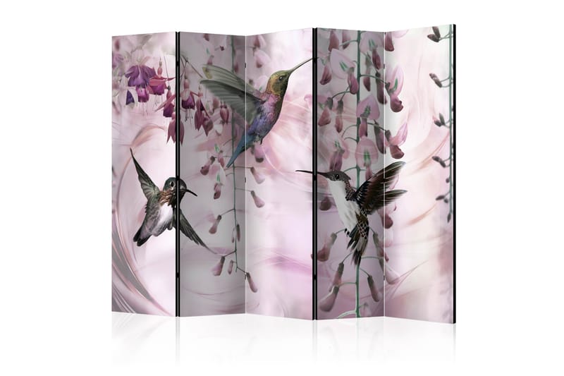 Romdeler Flying Hummingbirds Pink II - Artgeist sp. z o. o. - Innredning - Romdelere - Bretteskjerm