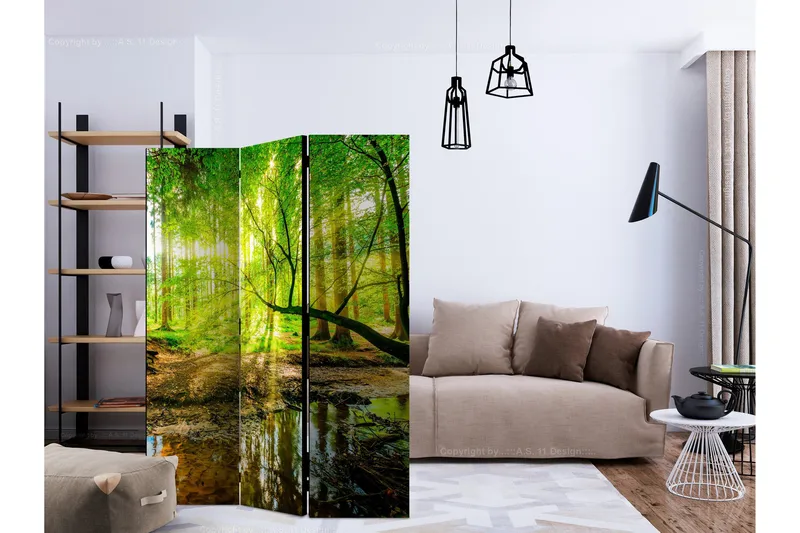 Romdeler - Forest Stream 135x172 - Artgeist sp. z o. o. - Innredning - Romdelere - Bretteskjerm