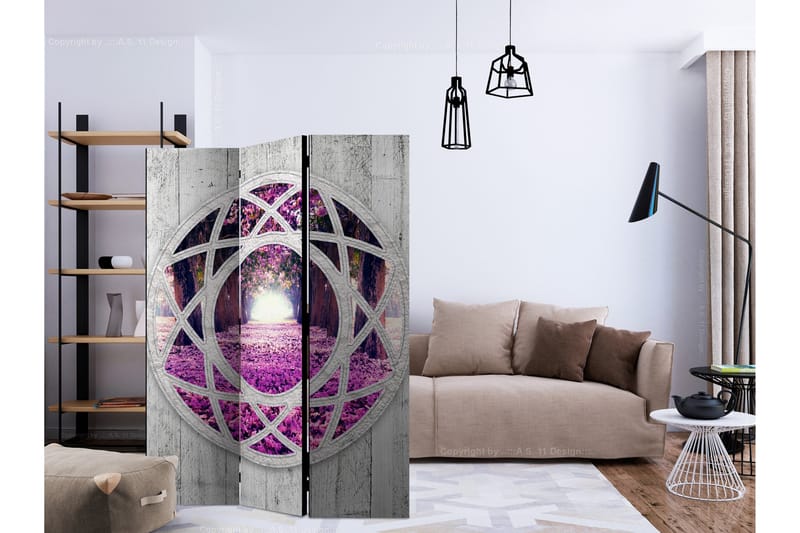 Romdeler - Fuchsia landscape 135x172 - Artgeist sp. z o. o. - Innredning - Romdelere - Bretteskjerm