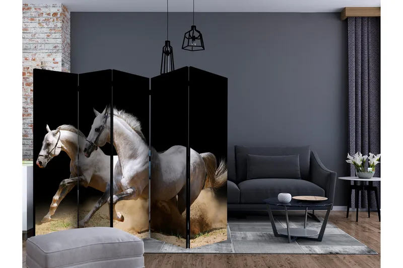 Romdeler - Galloping horses on the sand II 225x172 - Artgeist sp. z o. o. - Innredning - Romdelere - Bretteskjerm