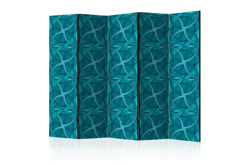 Romdeler Geometric Turquoise II - Artgeist sp. z o. o. - Innredning - Romdelere - Bretteskjerm