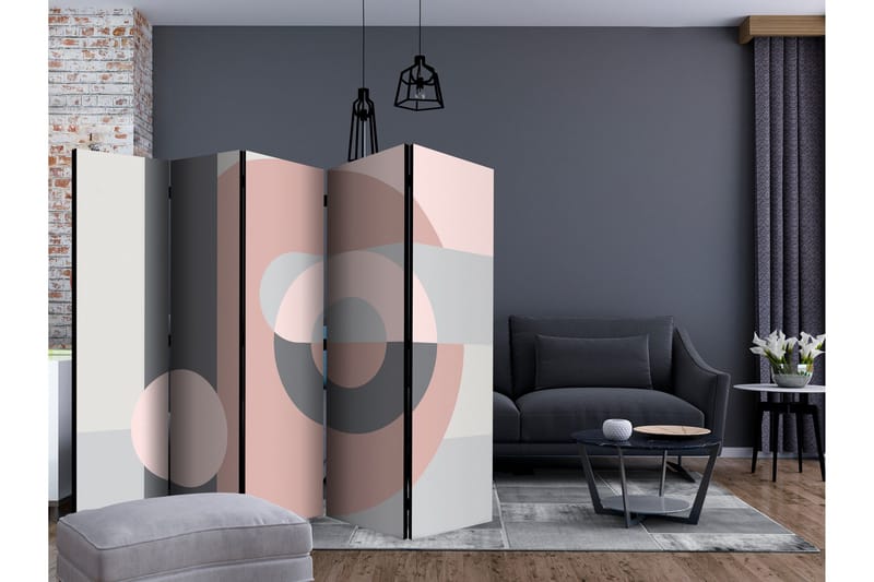 Romdeler - Geometric Wreath II 225x172 - Artgeist sp. z o. o. - Innredning - Romdelere - Bretteskjerm