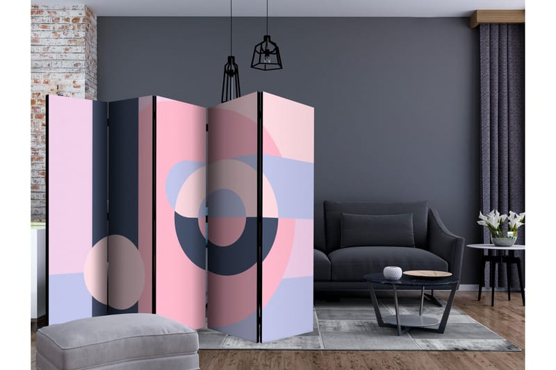 Romdeler - Geometric Wreath II 225x172 - Artgeist sp. z o. o. - Innredning - Romdelere - Bretteskjerm