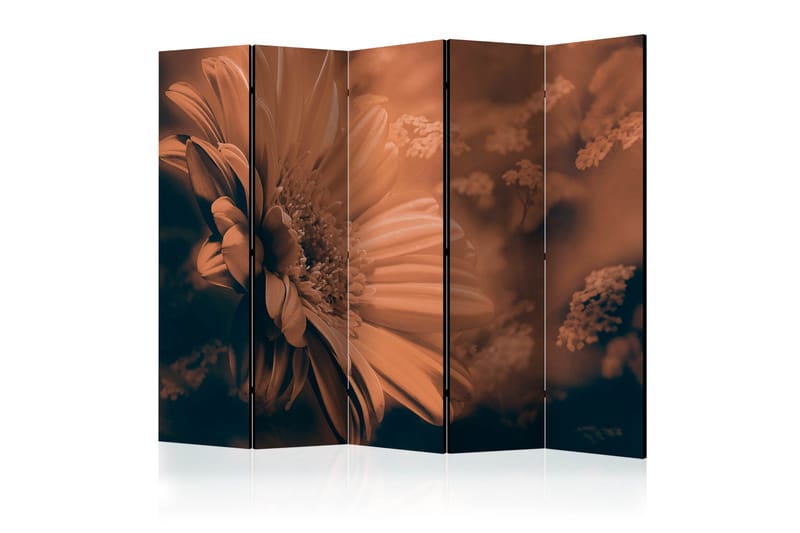 Romdeler - Gerbera in bronze II 225x172, Artgeist sp. z o. o.