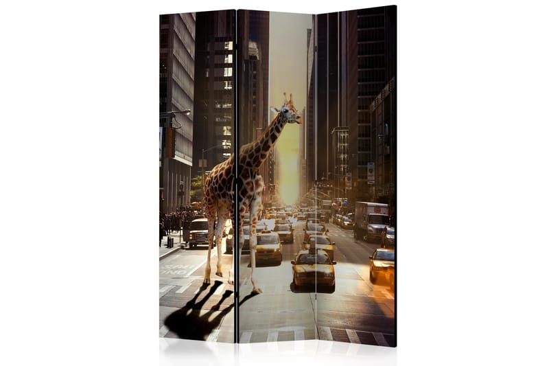 Romdeler Giraffe in the Big City - Artgeist sp. z o. o. - Bretteskjerm - Romdelere