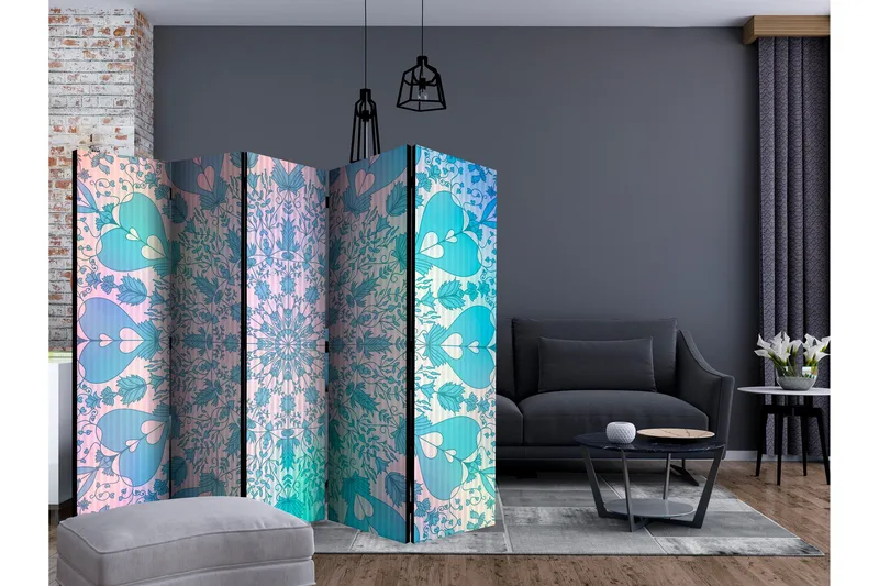 Romdeler Girly Mandala Blue II - Artgeist sp. z o. o. - Innredning - Romdelere - Bretteskjerm