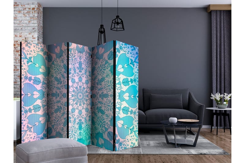 Romdeler Girly Mandala Blue II - Artgeist sp. z o. o. - Innredning - Romdelere - Bretteskjerm