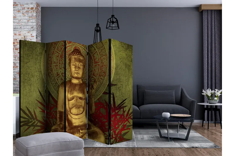Romdeler - Golden Buddha II 225x172 - Artgeist sp. z o. o. - Innredning - Romdelere - Bretteskjerm