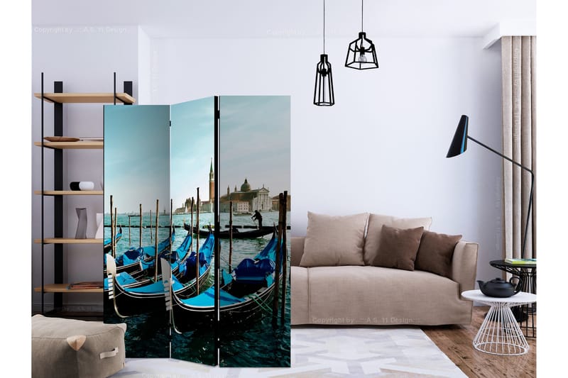 Romdeler Gondolas on the Grand Canal, Venice - Artgeist sp. z o. o. - Innredning - Romdelere - Bretteskjerm