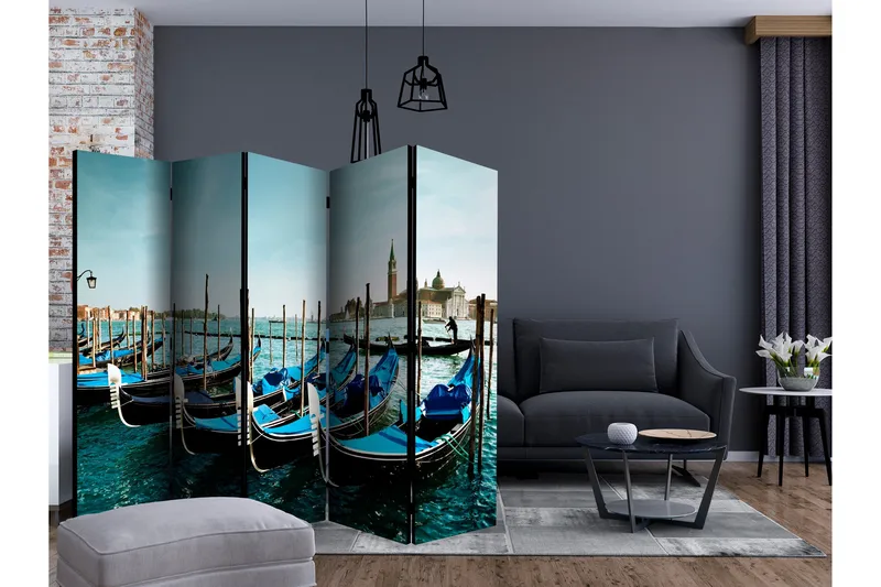 Romdeler Gondolas on the Grand Canal, Venice II - Artgeist sp. z o. o. - Innredning - Romdelere - Bretteskjerm