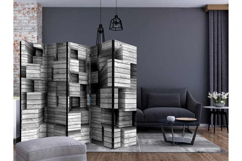 Romdeler - Grå Precision II 225x172 - Artgeist sp. z o. o. - Innredning - Romdelere - Bretteskjerm