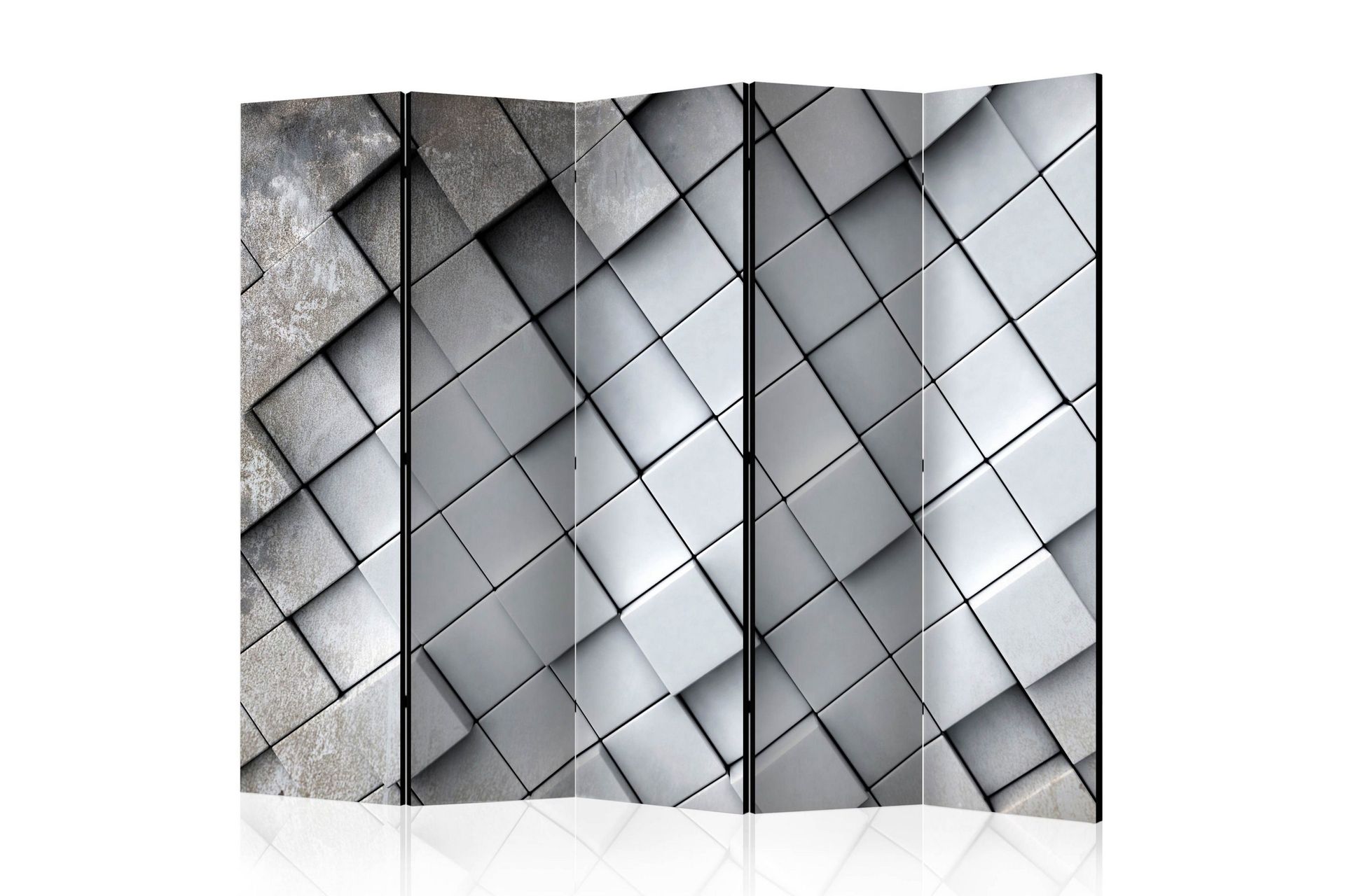 Romdeler - Gray backgroun 3D II 225x172 - Artgeist sp. z o. o.