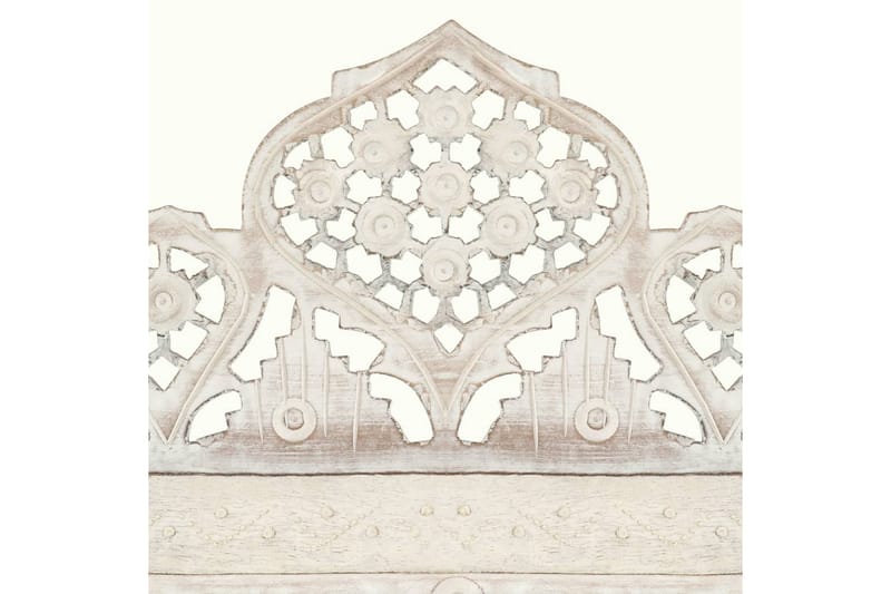 Romdeler håndskåret 5 paneler hvit 200x165 cm heltre mango - Innredning - Romdelere - Skjermvegg