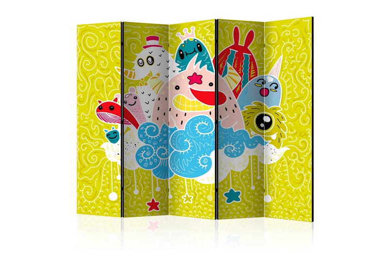 Romdeler Happy Creatures II 222x517 cm - Artgeist sp. z o. o. - Innredning - Romdelere - Bretteskjerm