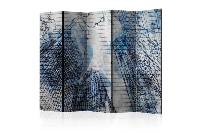 Romdeler - Inky New York II 225x172 - Artgeist sp. z o. o. - Innredning - Romdelere - Bretteskjerm