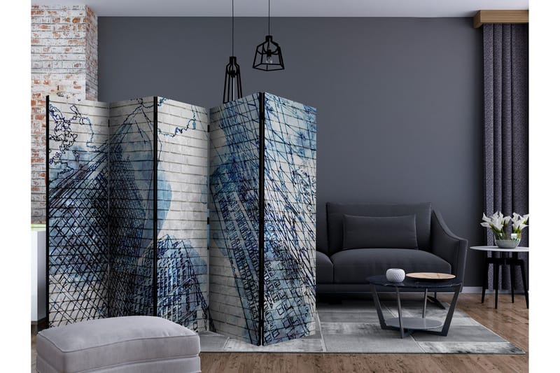 Romdeler - Inky New York II 225x172 - Artgeist sp. z o. o. - Innredning - Romdelere - Bretteskjerm