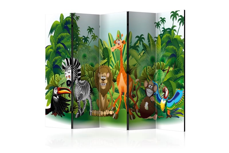 Romdeler - Jungle Animals II 225x172 - Artgeist sp. z o. o. - Innredning - Romdelere - Bretteskjerm