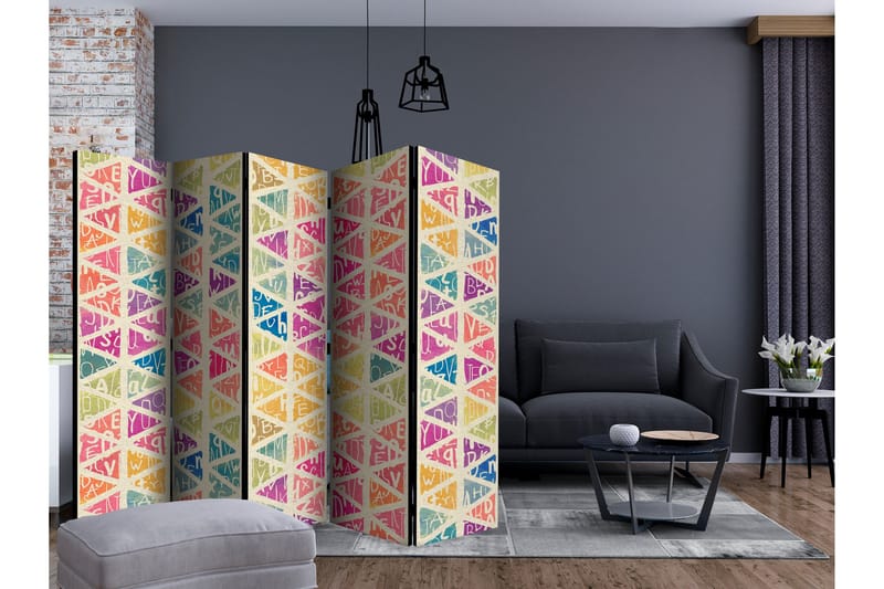 Romdeler Letters and Triangles II - Artgeist sp. z o. o. - Innredning - Romdelere - Bretteskjerm