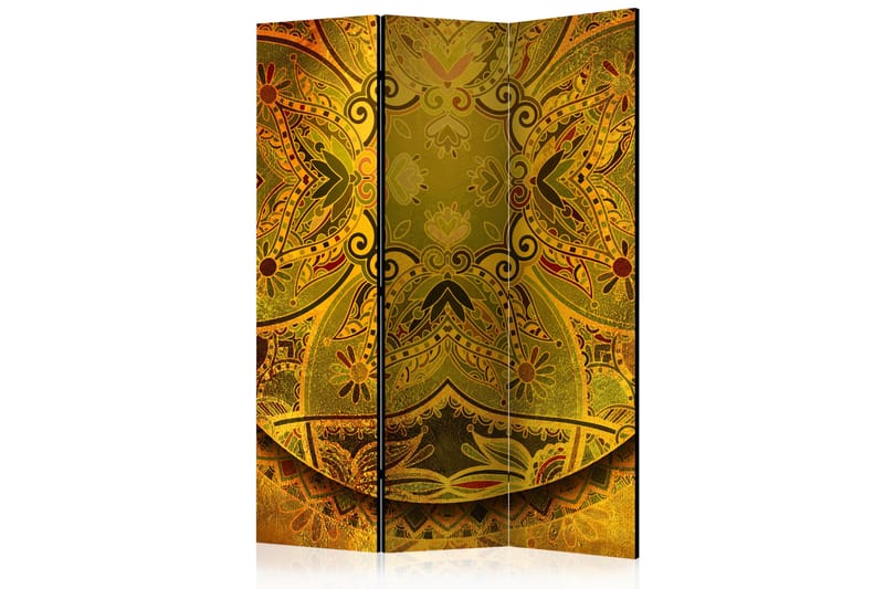 Romdeler Mandala: Golden Power I 113x517 cm - Artgeist sp. z o. o. - Bretteskjerm - Romdelere