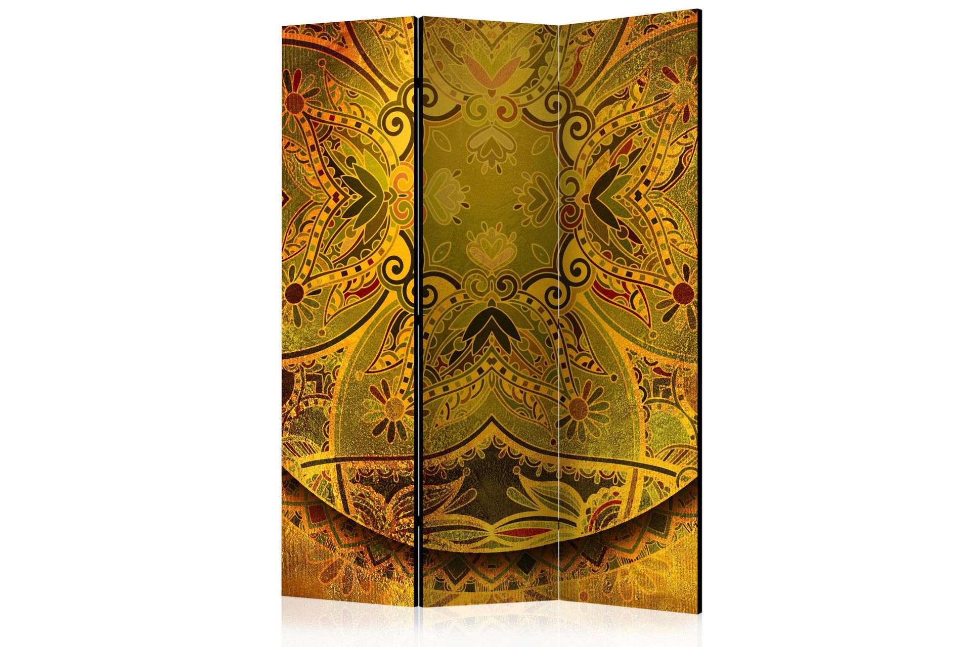 Romdeler Mandala: Golden Power I 113x517 cm - Artgeist sp. z o. o.