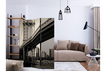 Romdeler - Manhattan Bridge, New York 135x172 - Artgeist sp. z o. o. - Innredning - Romdelere - Bretteskjerm
