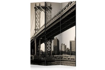 Romdeler - Manhattan Bridge, New York 135x172 - Artgeist sp. z o. o. - Innredning - Romdelere - Bretteskjerm