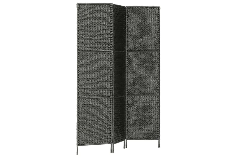 Romdeler med 3 paneler 116x160 cm vannhyasint svart - Skjermvegg - Romdelere