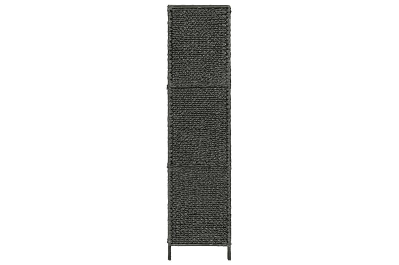 Romdeler med 5 paneler 193x160 cm vannhyacinth svart - Innredning - Romdelere - Skjermvegg