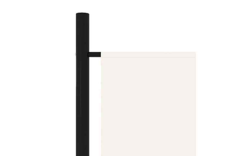 Romdeler med 5 paneler hvit 250x180 cm - Innredning - Romdelere - Skjermvegg