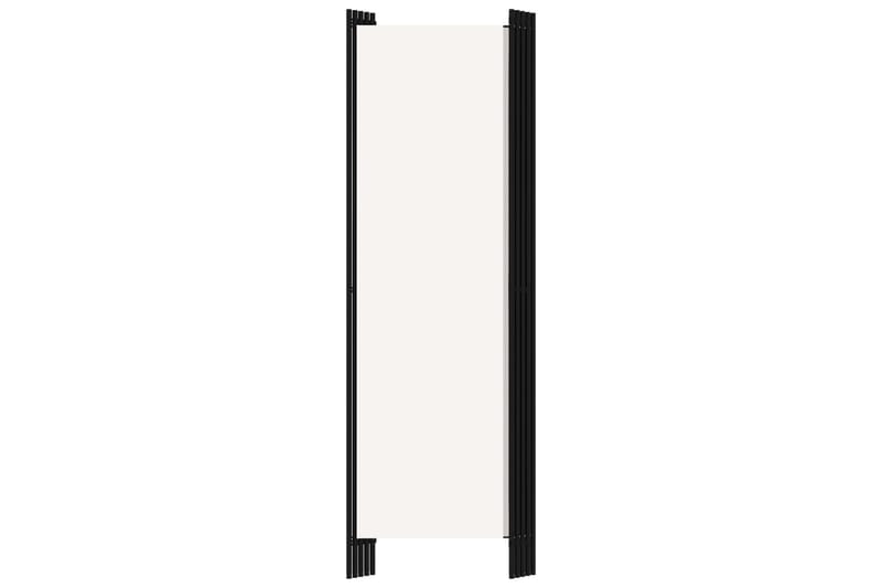 Romdeler med 5 paneler hvit 250x180 cm - Innredning - Romdelere - Skjermvegg