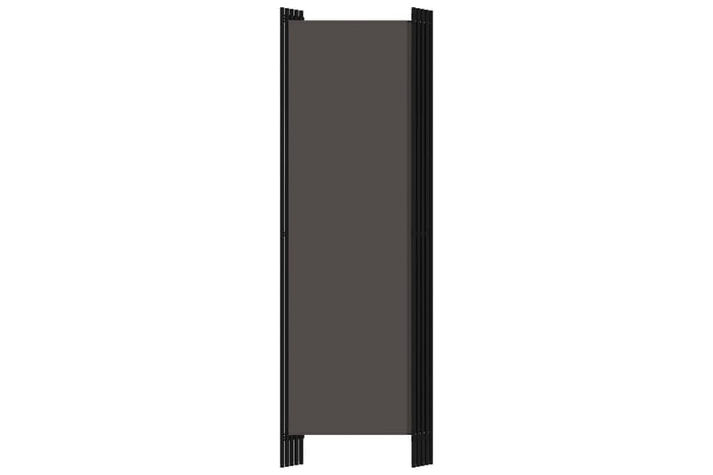 Romdeler med 5 paneler antrasitt 250x180 cm - Innredning - Romdelere - Skjermvegg