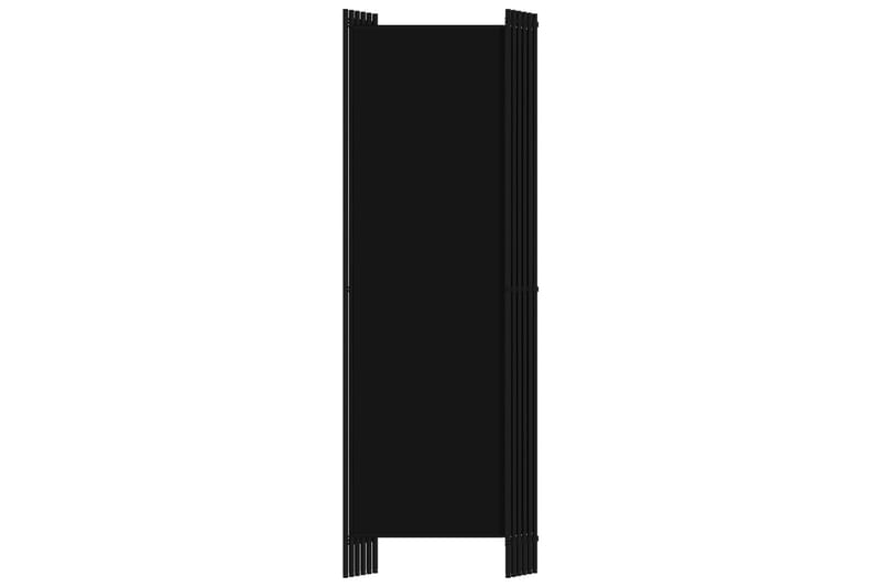 Romdeler med 6 paneler svart 300x180 cm - Innredning - Romdelere - Bretteskjerm