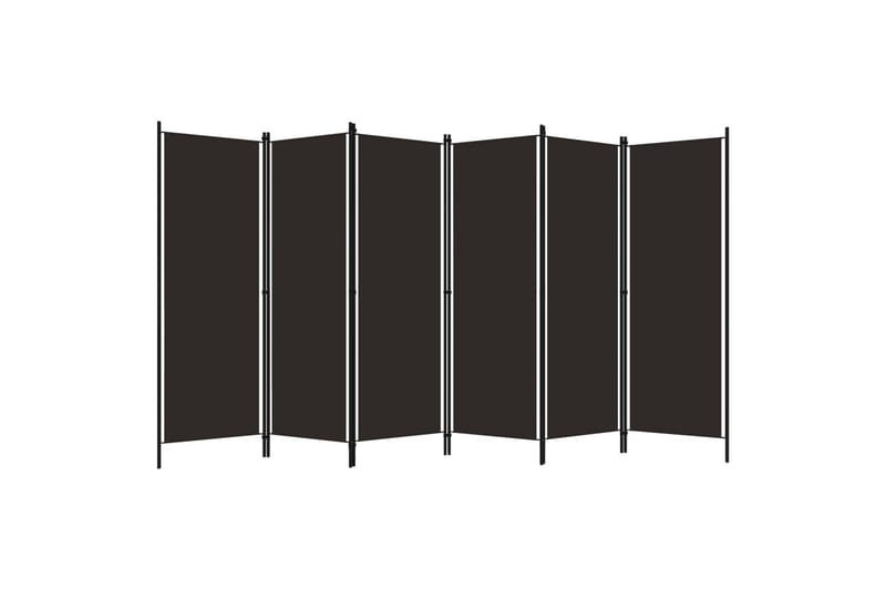 Romdeler med 6 paneler brun 300x180 cm - Innredning - Romdelere - Skjermvegg