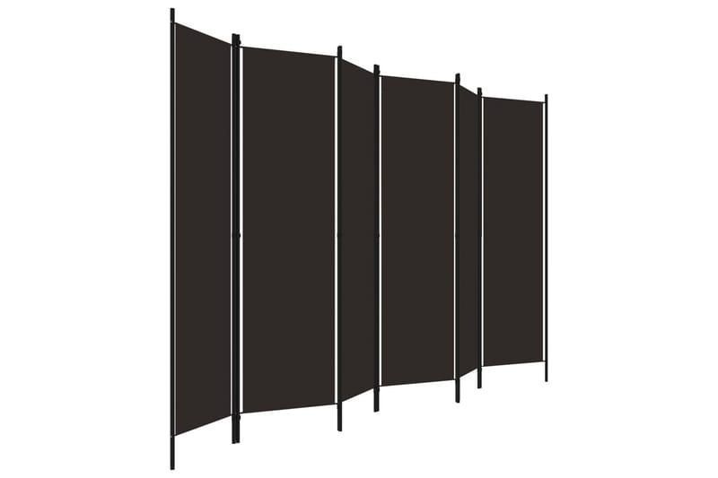 Romdeler med 6 paneler brun 300x180 cm - Innredning - Romdelere - Skjermvegg