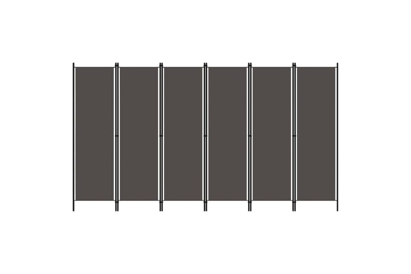 Romdeler med 6 paneler antrasitt 300x180 cm - Innredning - Romdelere - Skjermvegg