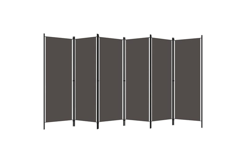 Romdeler med 6 paneler antrasitt 300x180 cm - Skjermvegg - Romdelere