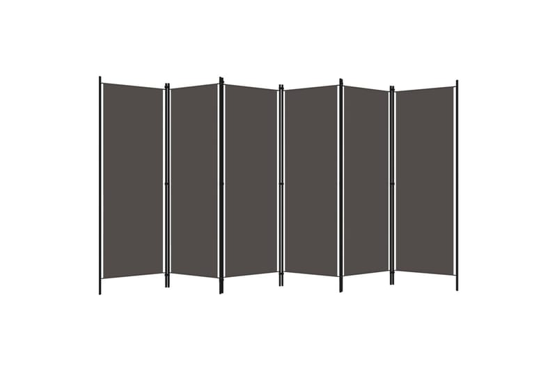 Romdeler med 6 paneler antrasitt 300x180 cm - Innredning - Romdelere - Skjermvegg