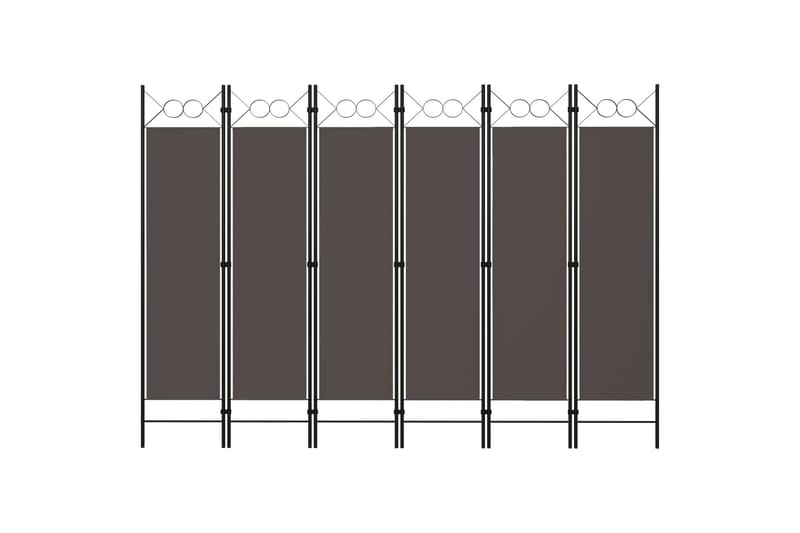 Romdeler med 6 paneler antrasitt 240x180 cm - Innredning - Romdelere - Skjermvegg