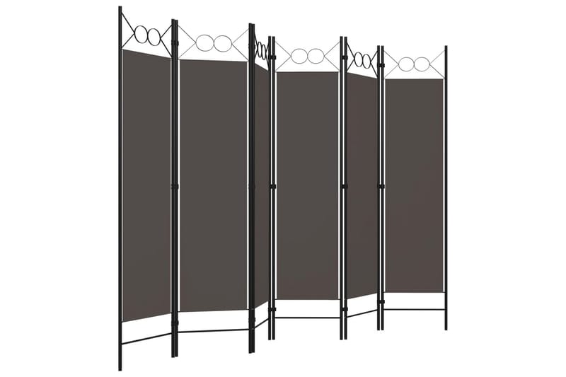 Romdeler med 6 paneler antrasitt 240x180 cm - Innredning - Romdelere - Skjermvegg