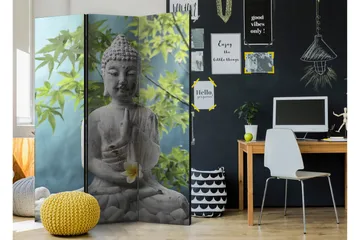 Romdeler Meditating Buddha 135x172 - Artgeist sp. z o. o. - Innredning - Romdelere - Bretteskjerm