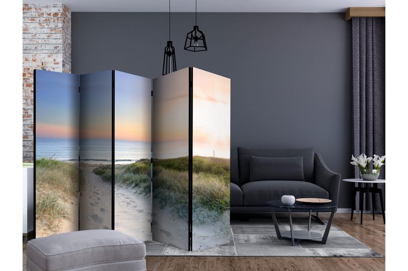 Romdeler - Morning walk on the beach II 225x172 - Artgeist sp. z o. o. - Innredning - Romdelere - Bretteskjerm