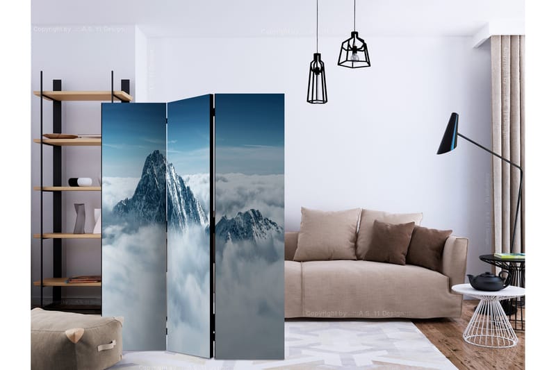 Romdeler - Mountain in the clouds 135x172 - Artgeist sp. z o. o. - Innredning - Romdelere - Bretteskjerm